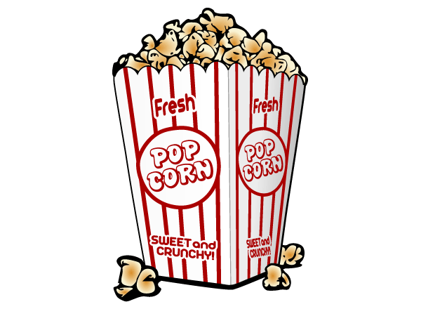 12 Popcorn Vector Graphics Images