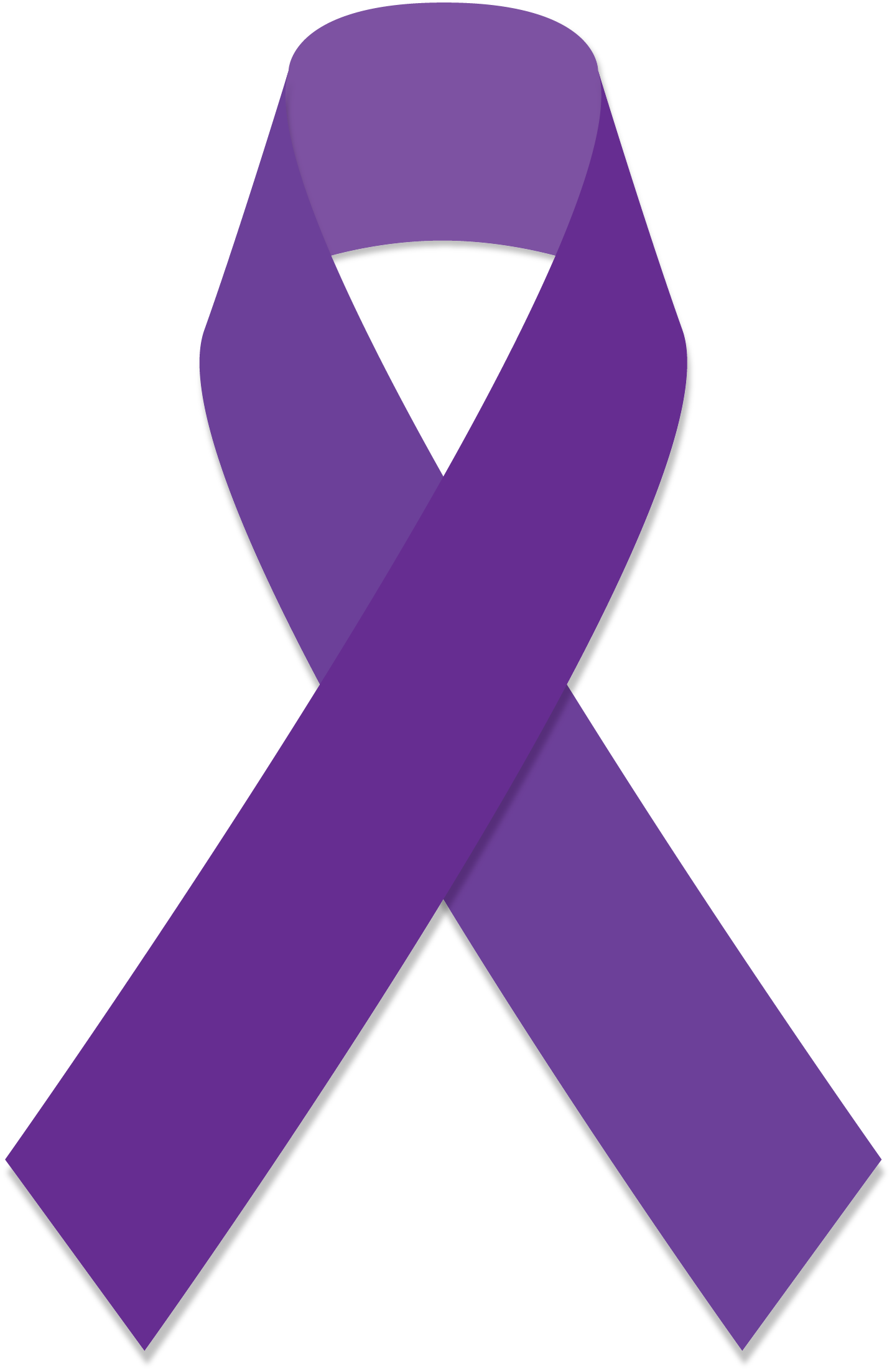 Purple Cancer Ribbons Clip Art