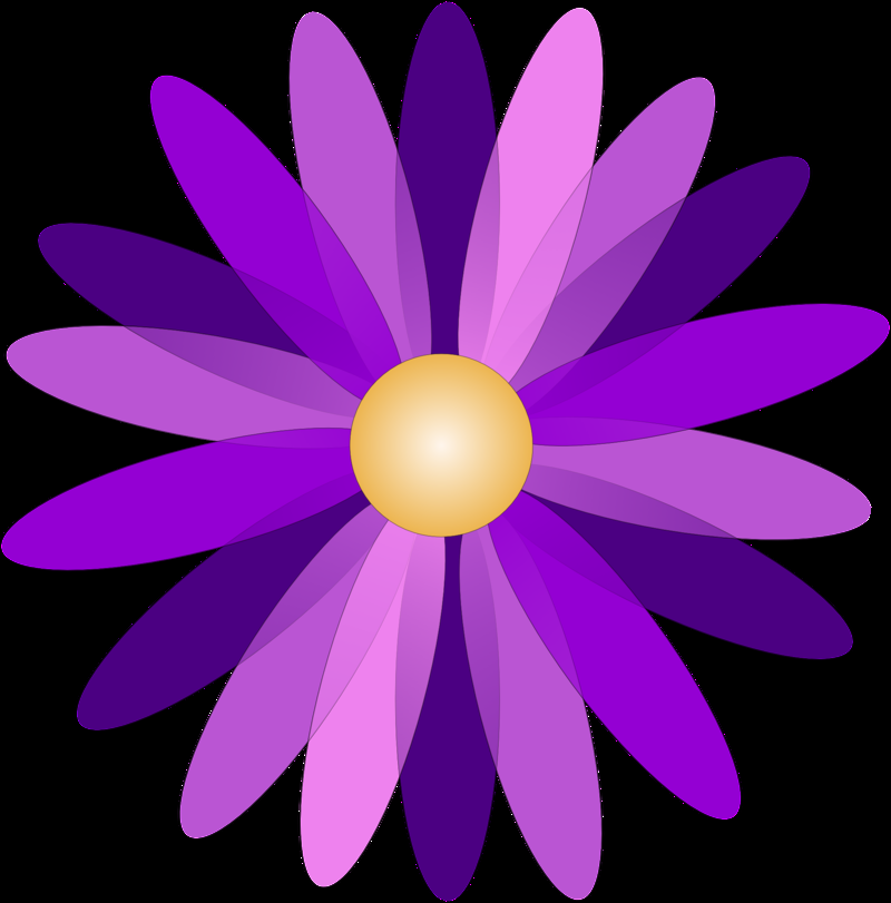 Purple Flower Vector