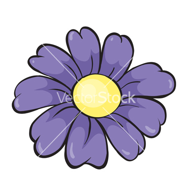 Purple Flower Vector