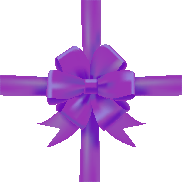 Purple Ribbon Bows Vector
