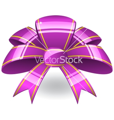 Purple Ribbon Bows Vector