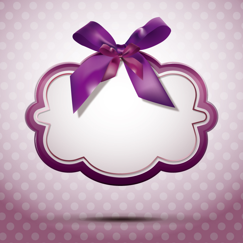 Purple Ribbon Vector Graphic