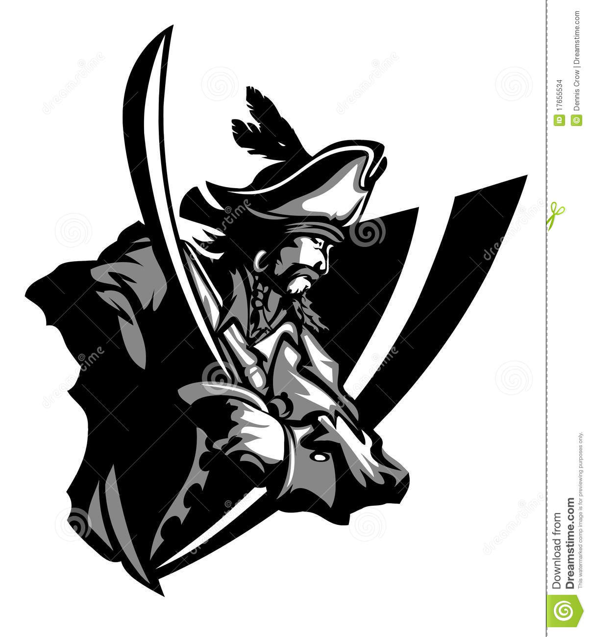 Raider Pirate Logo Mascot