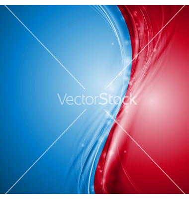 Red and Blue Abstract Vector