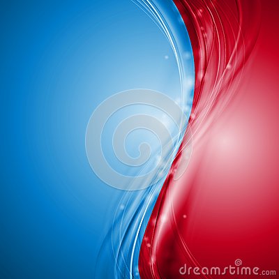 Red Blue Abstract