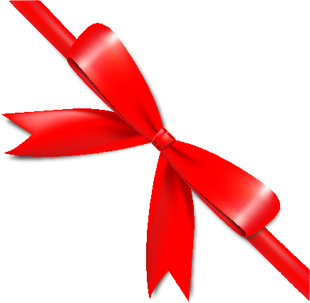 Red Ribbon Bow Vector Free