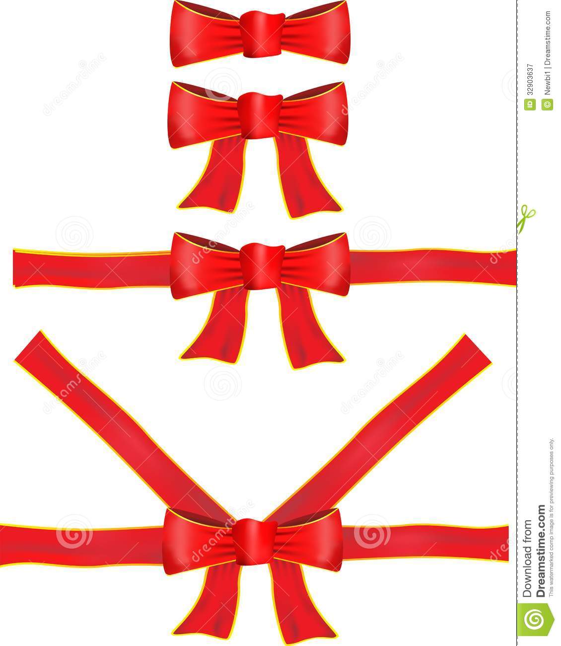 Red Ribbon Vector Free