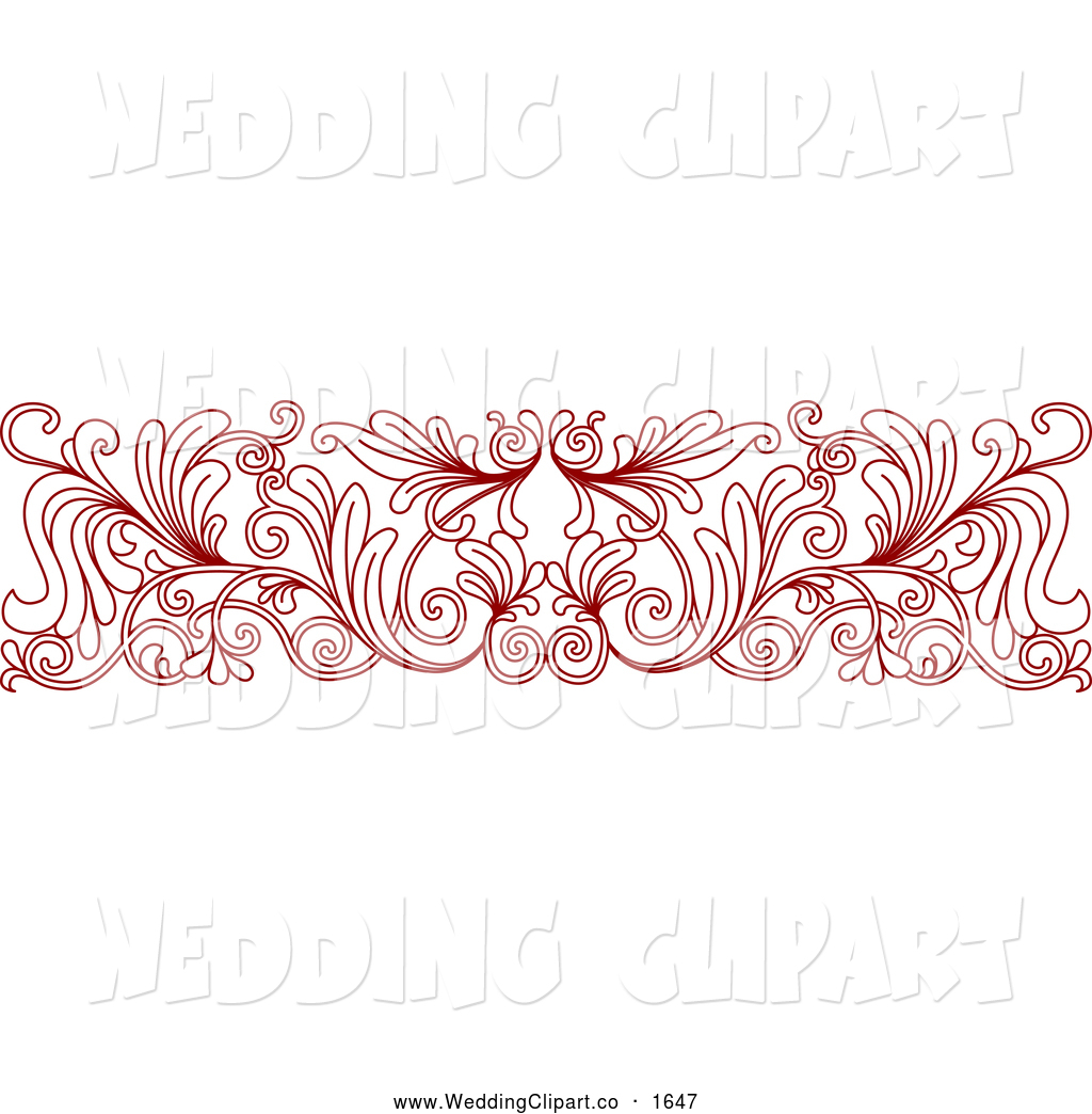 Red Wedding Borders Clip Art