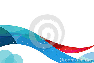 Red White and Blue Waves