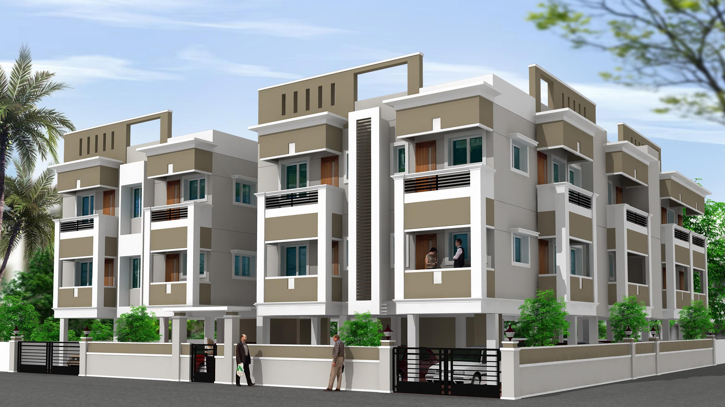 Residential Building Elevation Design