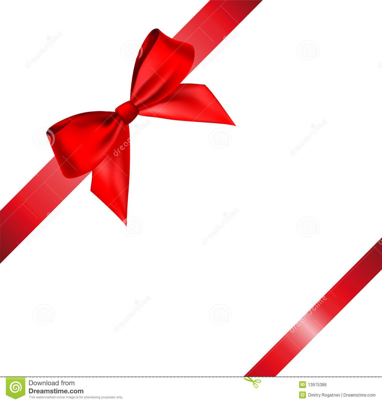 Ribbon and Bow Vector