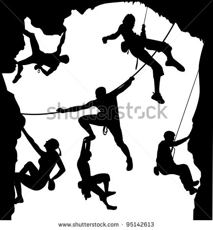 Rock Climbing Illustration