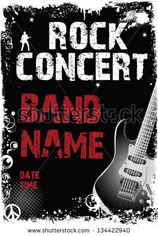 Rock Concert Poster Art