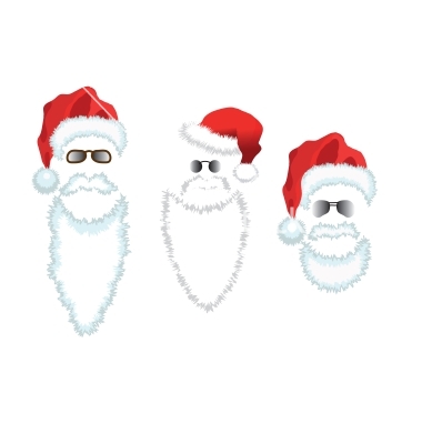 9 Santa Beard Vector Images