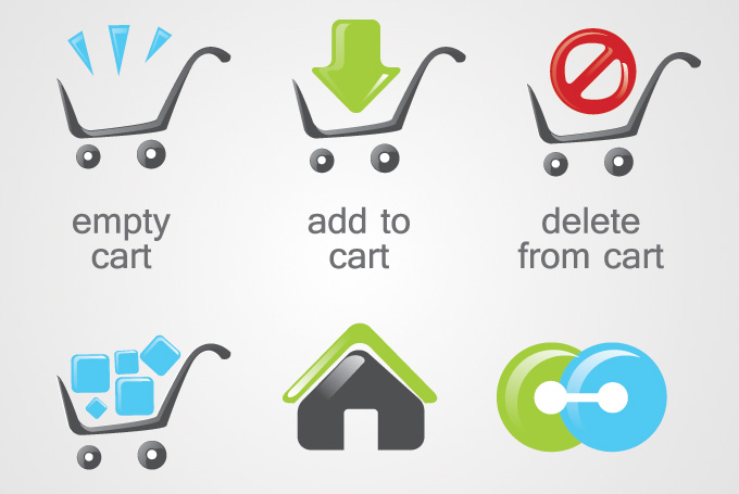 Shopping Cart Icon Vector Free