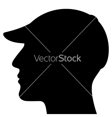 Silhouette Man with Cap