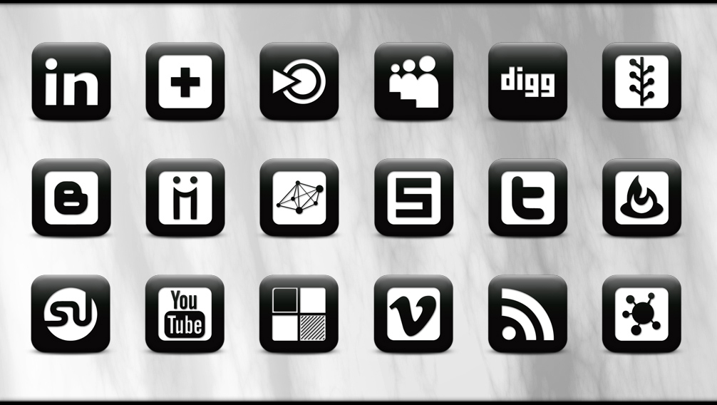 18 Social Media Icon Black Letters Images
