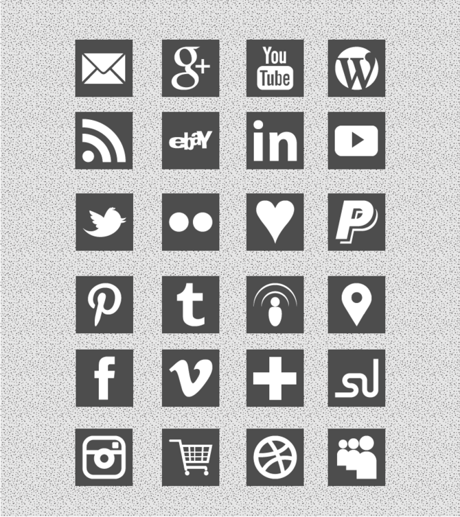 Square Social Media Icons