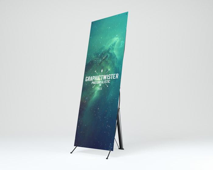 Stand Up Banner PSD Mockup Stand Up Banner PSD Mockup
