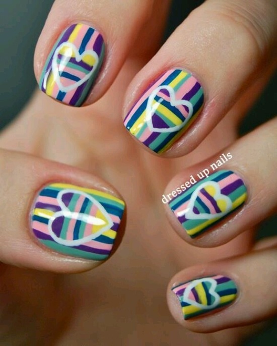 Stripes Nail Art Design