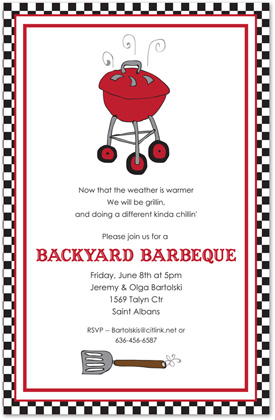 Summer BBQ Invitation Template