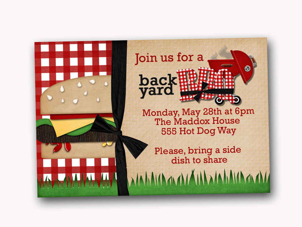 Summer BBQ Invitation Wording