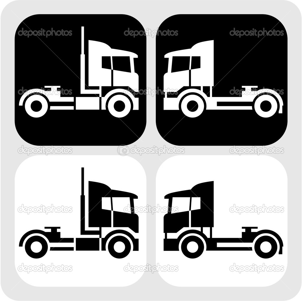 Tractor-Trailer Truck Icon