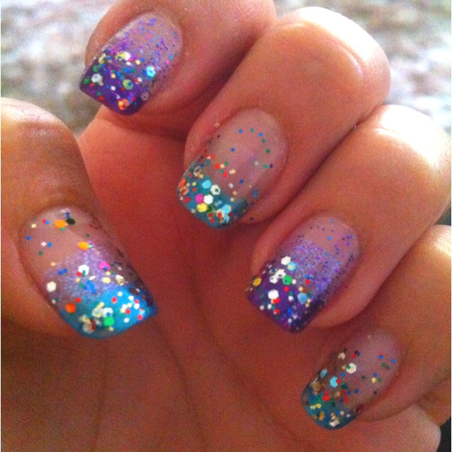 Turquoise and Purple Nail Designs Turquoise and Purple Nail Designs