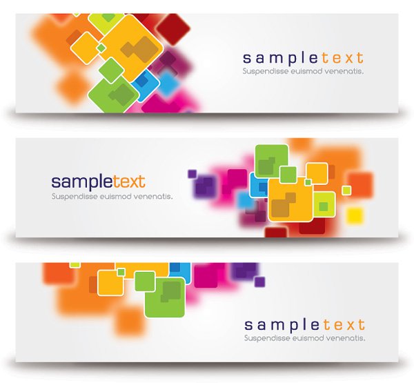 Vector Abstract Graphic Design Banners