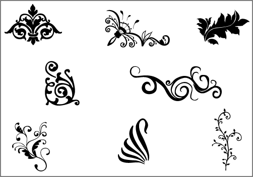 Vector Decorative Line Clip Art