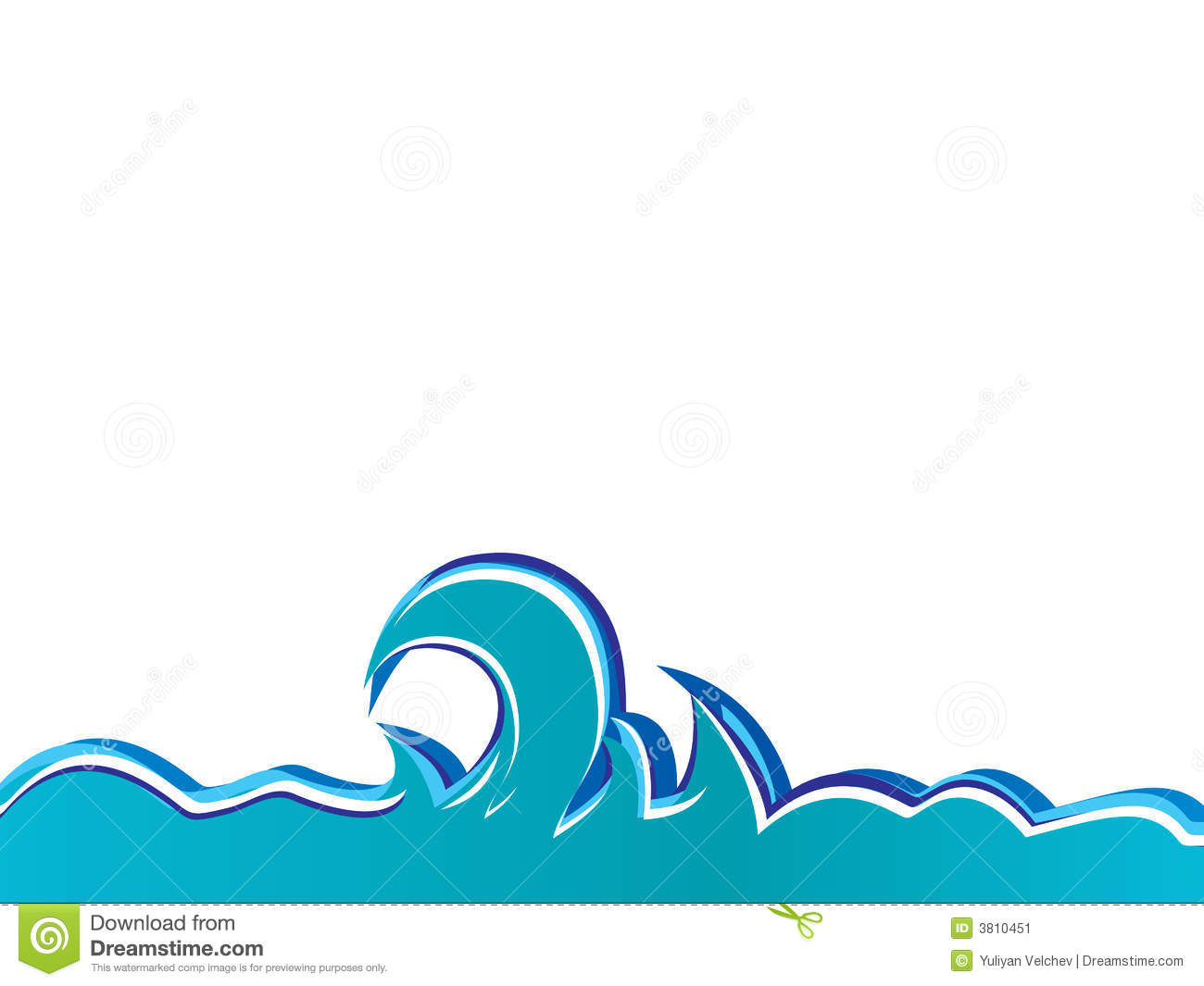 Vector Graphics Ocean Waves