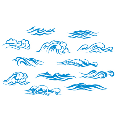 Vector Ocean Wave Clip Art