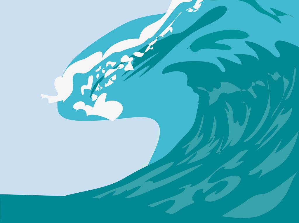 Vector Ocean Wave Clip Art
