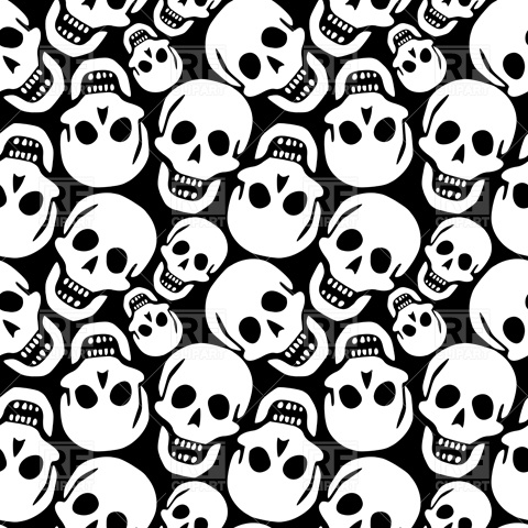 Vector Skull Pattern