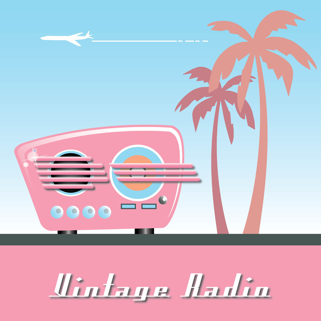 6 Old Radio Vector Images