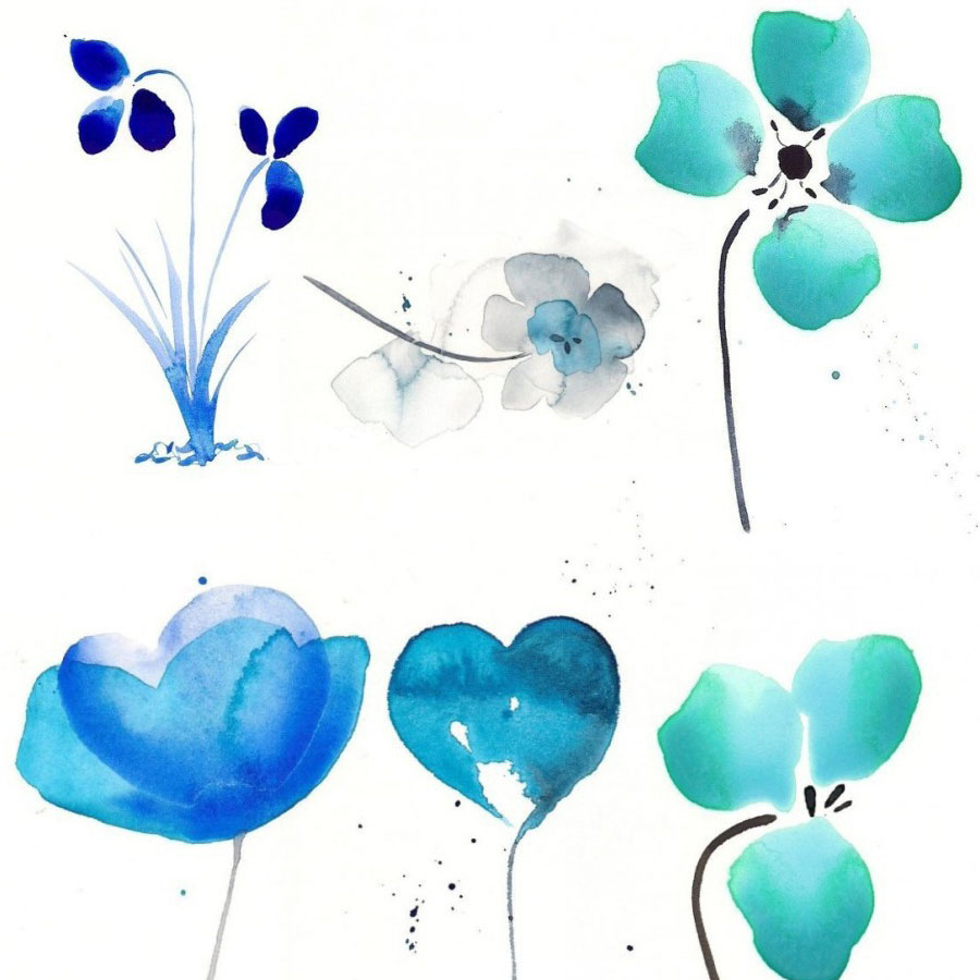 Watercolor Flowers PNG Photoshop Brushes Free Watercolor Flowers PNG Photoshop Brushes Free