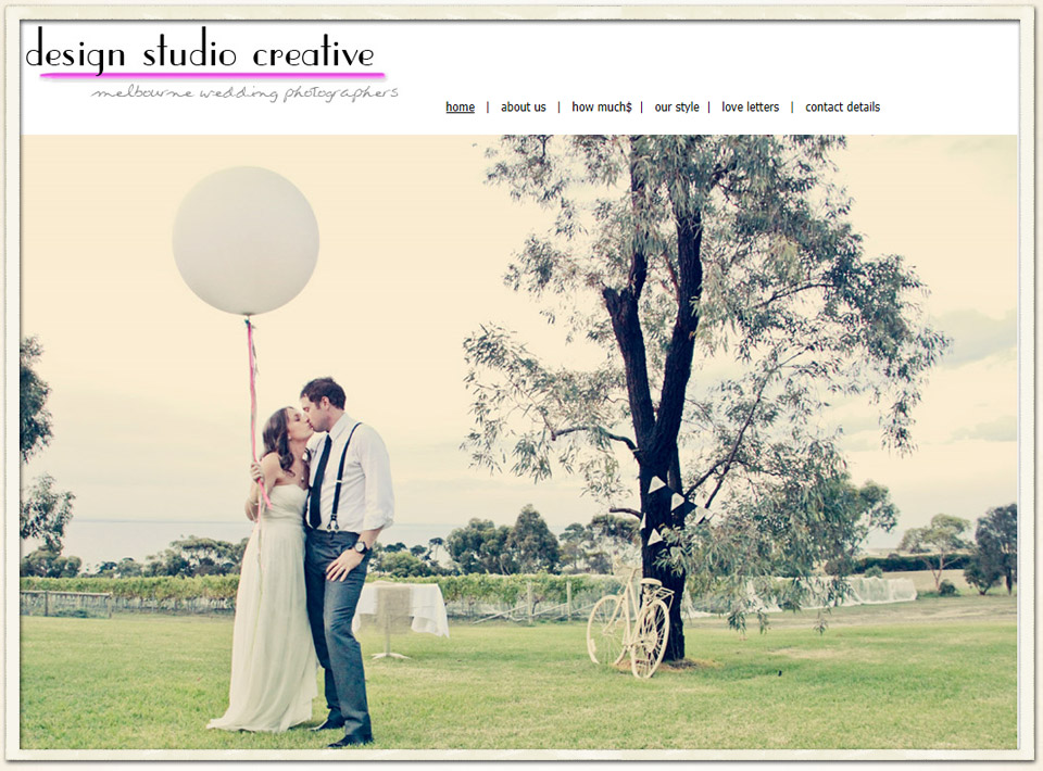 Wedding Photography Website Design