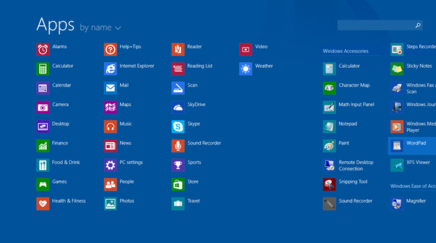 Windows 8.1 Start Screen