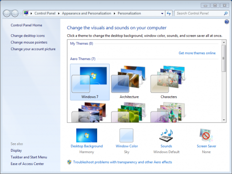 Windows Control Panel Desktop Icon