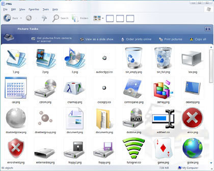 Windows Vista Desktop Icons