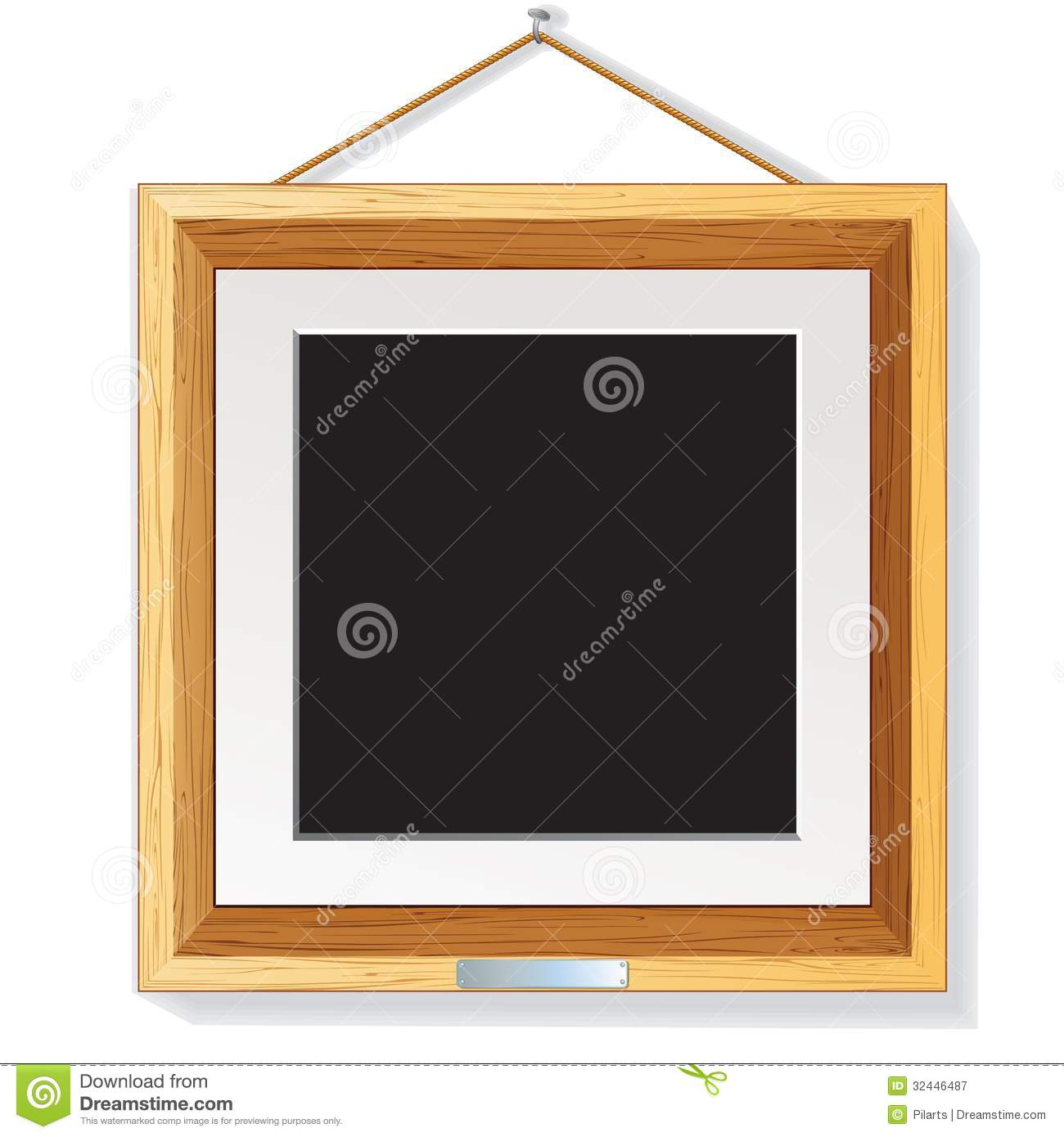 Wood Frame On Wall Wood Frame On Wall