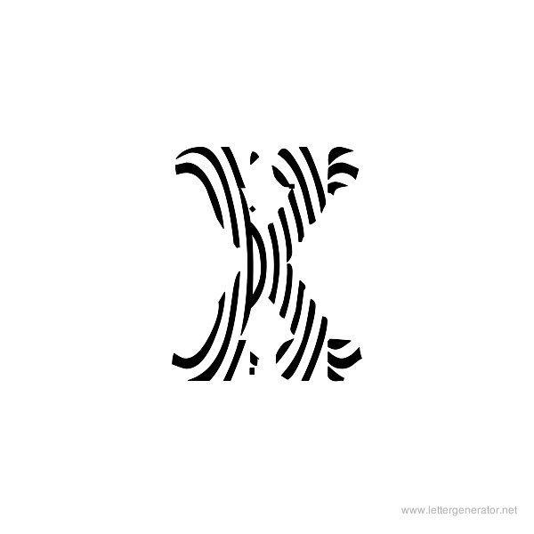 Zebra Print Alphabet Letters Printable