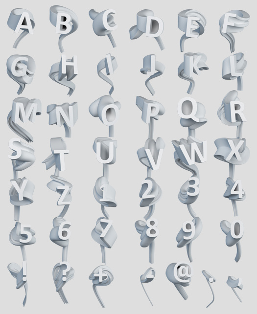 3D Cool Letter Fonts