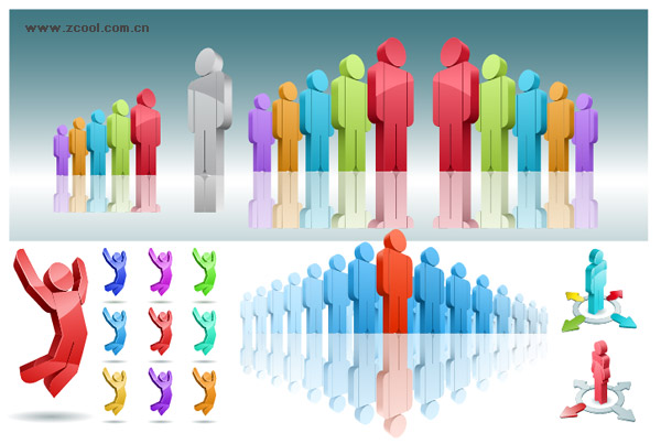 3D People Vector