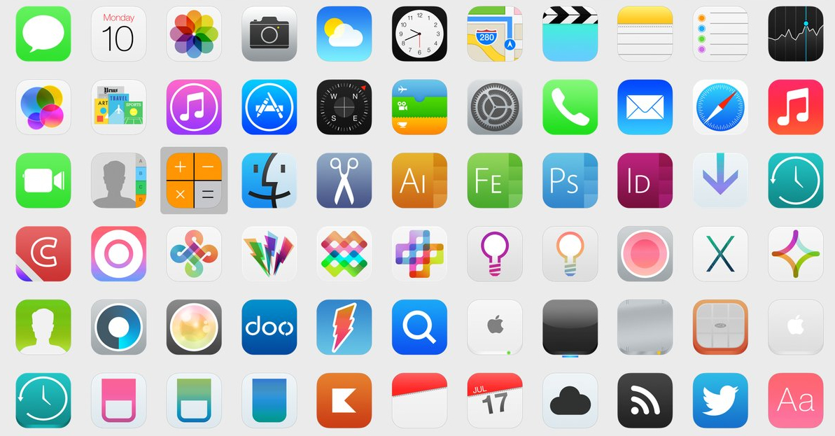 9 Apple iOS Apps Icons