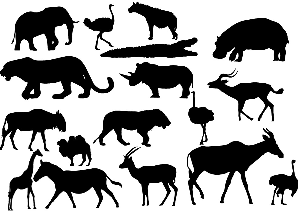 African Animal Templates