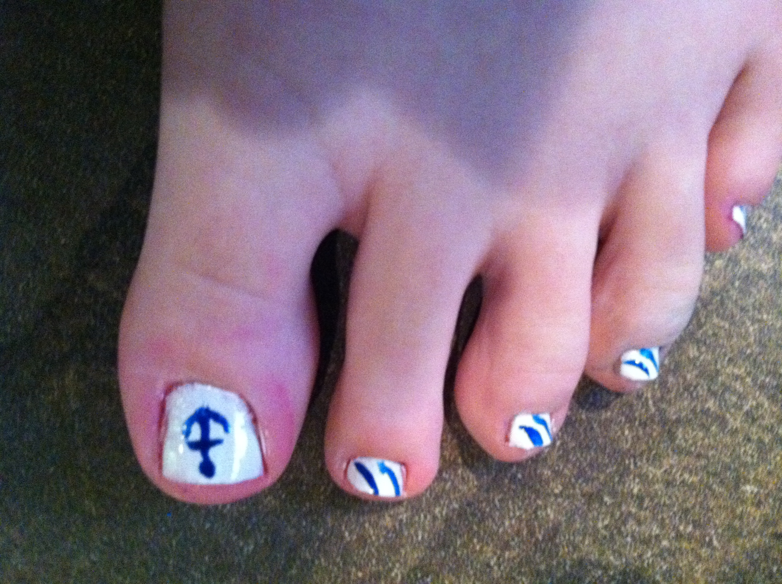 Anchor Toe Nail Designs Pinterest