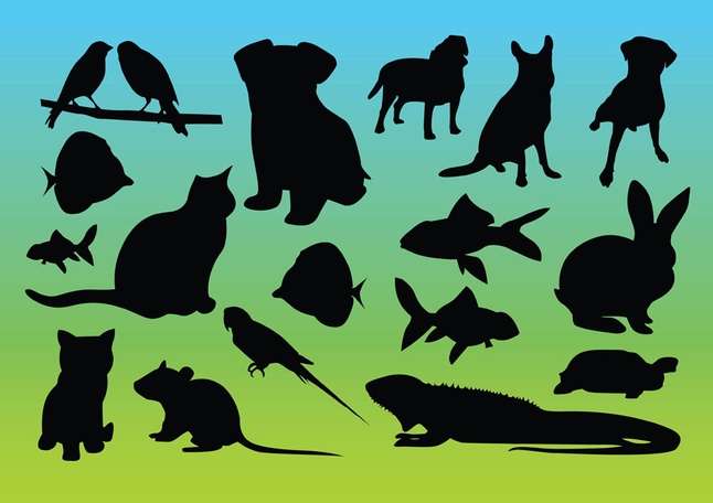 Animal Silhouettes Vector Free