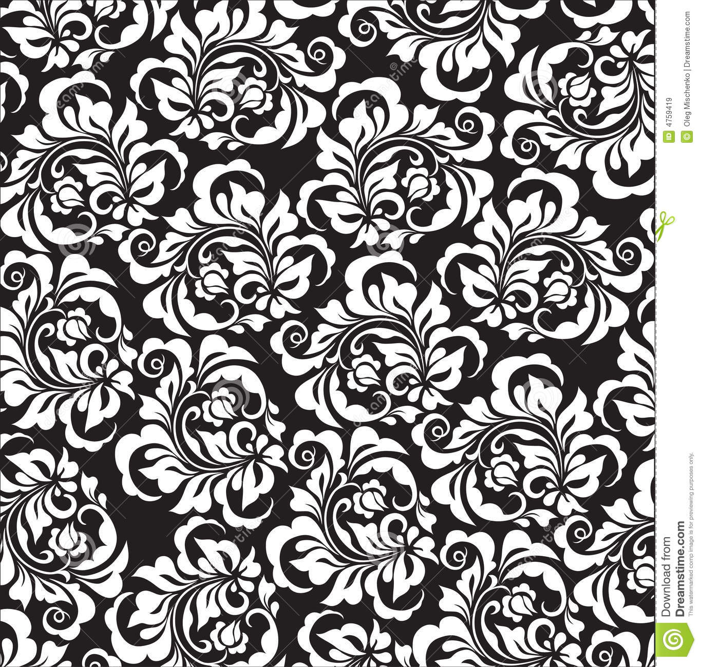 Black and White Rose Patterns Free